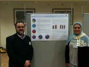 Deema AbdalHafeth and Amr Ahmed at the Vision & Language Net workshop, 13-14th Dec 2012, Sheffield, UK.